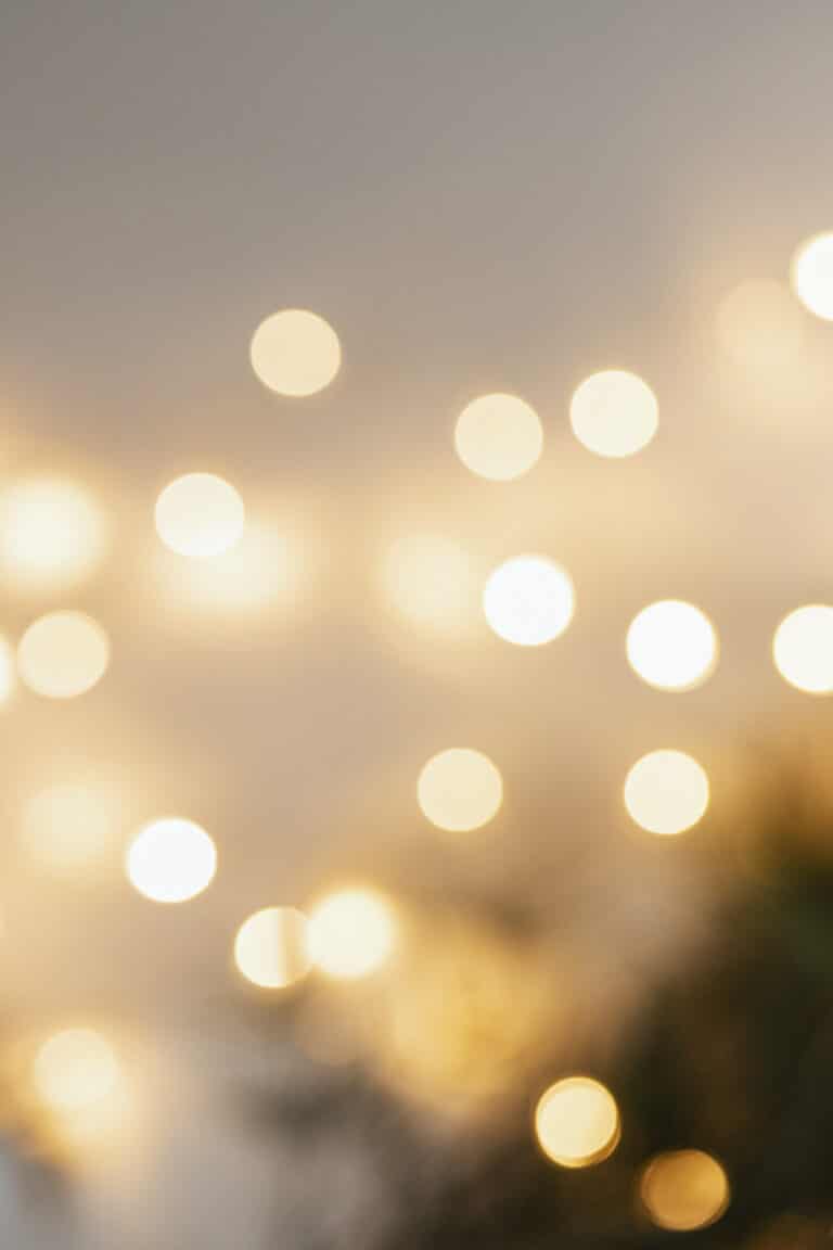 Blurry warm Christmas bokeh light